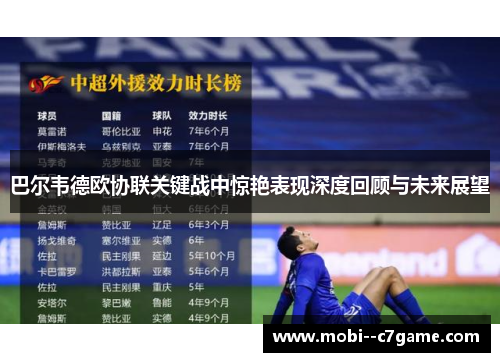 巴尔韦德欧协联关键战中惊艳表现深度回顾与未来展望 巴尔韦德欧协联关键战中惊艳表现深度回顾与未来展望