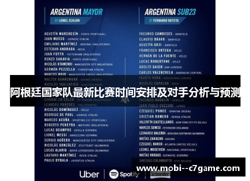 阿根廷国家队最新比赛时间安排及对手分析与预测