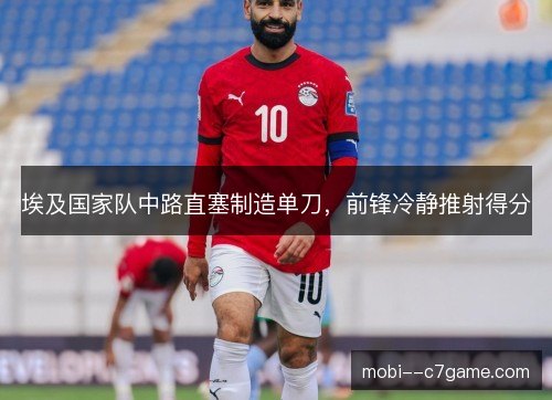 埃及国家队中路直塞制造单刀，前锋冷静推射得分
